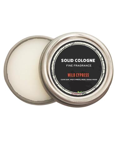 Ladybug Spot Long Lasting Natural Solid Cologne Infused with Essential Oils for Men & Woman 1 OZ Large Size (Wild Cypress)