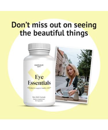 Supplement Spot Eye Essentials for Adults Vitamins & Multi Minerals Supplement w/Vitamin A Bilberry Extract Zinc & Antioxidants for Eye Health (60 Caps.) - Buy Online on GoSupps.com