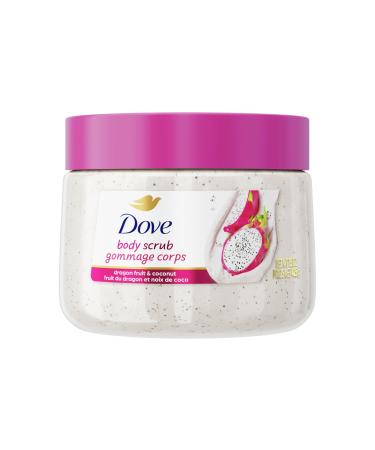 Dove Body Scrub Dragon Fruit & Coconut Cream Body Scrub Exfoliates and Deeply Nourishes for Smooth Radiant Skin 15 oz
