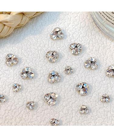 FEIlei 10Pcs Flatback Glass Nails Rhinestones Nail Art Decoration Manicure Accessory - Buy Online on GoSupps.com