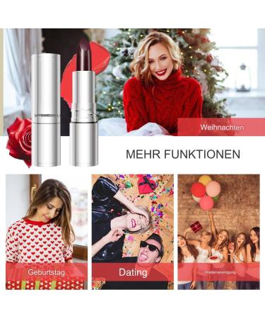 Long lasting lipstick sweat resistant color black rose for daily use party evening makeup and travel - Buy Online on GoSupps.com