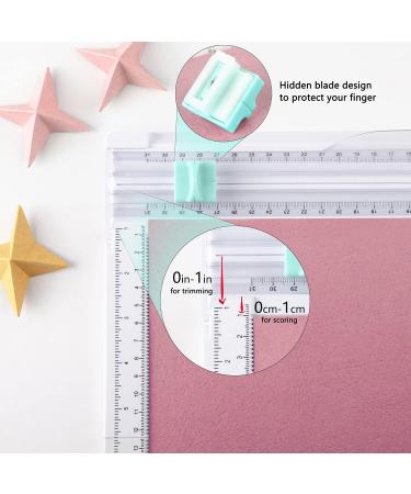 Ecraft 12x12 Inch Paper Trimmer Scoring Board - Craft Paper Cutter for Book Cover, Gift Box, Photo - White - Buy Online on GoSupps.com