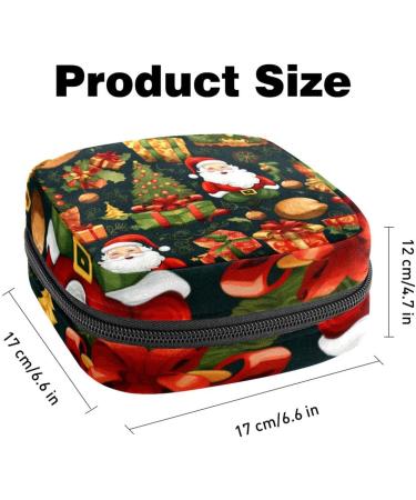 MUOOUM Christmas Sanitary Napkin Storage Bag - Portable Menstrual Pad & Cup Zipper Bag for Teens & Women - Color 5 - Buy Online on GoSupps.com