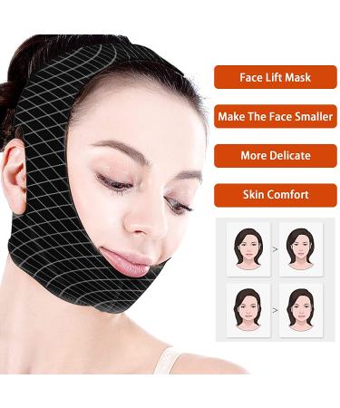 Women's Post-Surgical Chin Strap Bandage - Neck & Chin Compression Garment Wrap for Face Slimming & Jowl Tightening - Black (Size L) - Buy Online on GoSupps.com