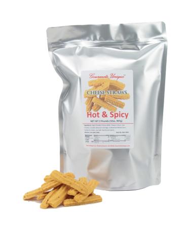 Southern Gourmet Cheese Straws Hot and Spicy Cheddar 2 Pounds