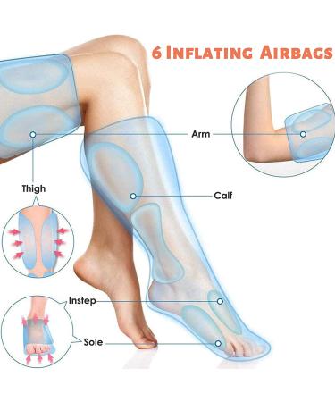 CLORIS 2021 Arms Leg Massager with Heat Function - 4 Modes, 4 Intensities for Arms, Tired Feet, Legs, Calf - Deep Kneading | Relax Leg Muscle Gifts for Mom & Dad - Buy Online on GoSupps.com
