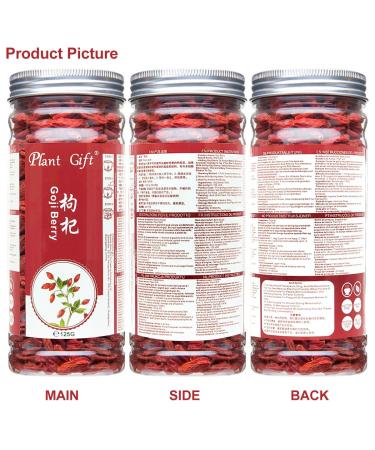 Buy Plantgift Goji Berries 125g - Antioxidant Superfood for Baking Teas & Smoothies | Keto Vegan Non-GMO - Buy Online on GoSupps.com