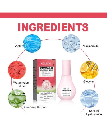 Skincare Set Skin Care Women Watermelon Niacinamide Skin Care Set For Teenage Girls - Watermelon Serum and Sleeping Mask - Deep Hydration Skin Care Sets & Kits - Buy Online on GoSupps.com