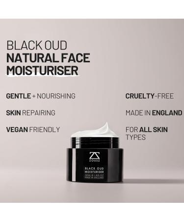 ZOUSZ Black Oud Mens Face Moisturiser Hydrating Daily Mens Face Cream Natural Facial Moisturiser for Men Ultimate Mens Skin Care Solution Perfect Men's Face Cream Gift for Him 50mL - Buy Online on GoSupps.com