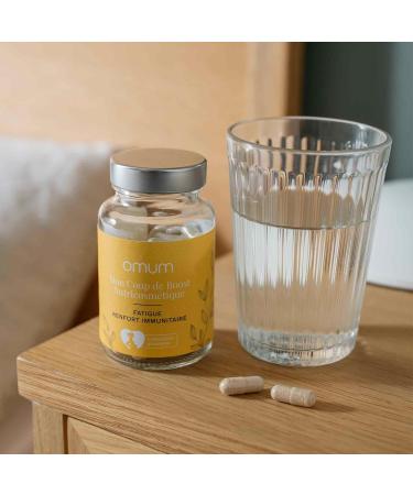 OMUM - Fatigue and Immunity Supplement - 60 capsules 1 month - Mon Coup de Boost - Plants vitamins zinc- Proven efficacy - Natural Made in France Vegan Pregnancy and Breastfeeding Compatible - Buy Online on GoSupps.com