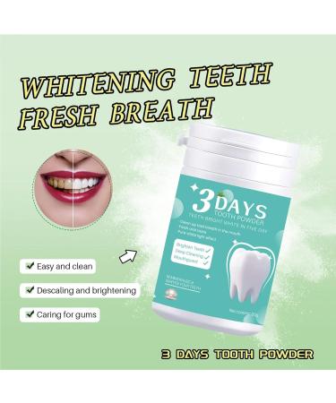 3 Days Tooth Powder Teeth Whitening Powder Remineralizing Tooth Powder for Sensitive Teeth Stain Remover Tooth Polisher Tooth Paint Brightens and Strengthens Enamel in 5 Days 2.82 Ounce (Pack of 1) - Buy Online on GoSupps.com