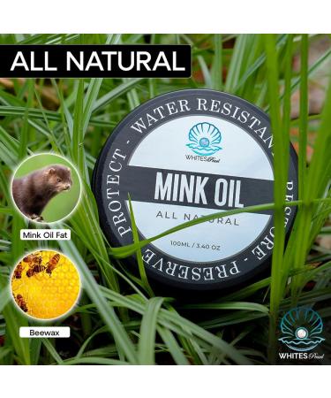 Pure Organic Mink Oil - Leather Balm & Restorer | Scratch Remover Softener Waterproof & UV Resistant | Shop Now for International Shipping - Buy Online on GoSupps.com