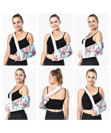 Rose Arm Sling for Women | Fashionable Flower Design | Shoulder & Elbow Support for Injury Recovery - Buy Online on GoSupps.com