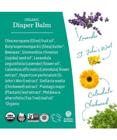 Earth Mama Organic Diaper Balm | 2-Pack Diaper Cream with Calendula for Baby | Multipurpose Skin Care Essentials - Buy Online on GoSupps.com
