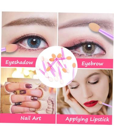 Beavorty Disposable Eyeshadow Eyeshadow 80Pcs sponge makeup stick cosmetology kit Makeup Beauty Kit eyeshadow sponge brush tool Dual Sides Eye Shadow 6x1x0.8cm Assorted Color - Buy Online on GoSupps.com