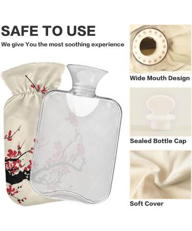 Hot Water Bottle with Cover - 1L BPA Free | Pain Relief for Headaches Neck & Shoulders - Buy Online on GoSupps.com