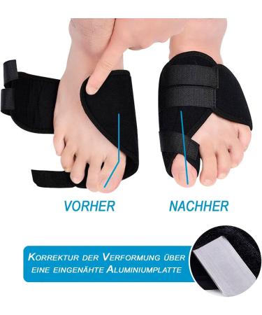 Toe Correction Bandage Black M - Comfort for Foot Circumference up to 25 cm | International Shipping Available - Buy Online on GoSupps.com