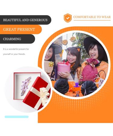 FRCOLOR Flower Crystal Rhinestones Barrettes Fashion Ponytail Holders Luxury Glitter Sparkly Jeweled Hair Clips French Metal Snap Alligator Hair Clips for Wedding Birthday - Buy Online on GoSupps.com