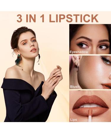 Rosarden Matte Nude Liquid Lipstick - Waterproof & Long Lasting 24 Hour Soft Velvet Formula for Women - Buy Online on GoSupps.com
