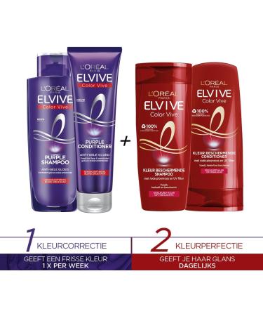 L'Or al L Or al Paris Elvive Color Vive Purple Conditioner Blond & Gres Hair Hair 150ml 6x - Buy Online on GoSupps.com