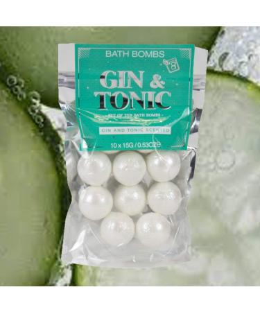 Buy Gin and Tonic Bath Bombs - Silver 10 Bath Bombs per Bag | International Shipping Available - Buy Online on GoSupps.com