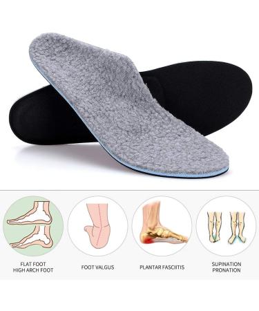 Valsole Orthopedic Insoles for Men & Women - Soft Medical Shoe Inserts for Flat Feet & Plantar Fasciitis - V107E 48-49 EU (310mm) - Buy Online on GoSupps.com