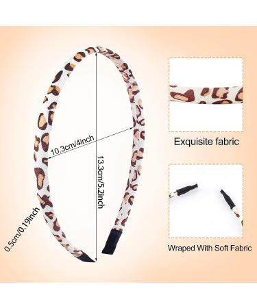 Santoddle Thin Satin Headbands for Girls - Set of 10 Fabric Hairbands for Kids | Boho Floral Headbands for Toddler Girls - Buy Online on GoSupps.com