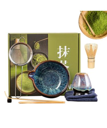Ensemble de japonais | Kit de c r monie pour faire du - Ustensiles de c r monie de th pour amateurs de bien- tre amateurs de maison baristas pr paration de m ditation Le Four Devient Bleu et Violet