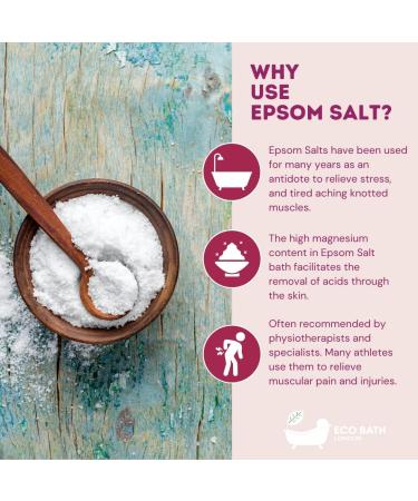 Eco Bath London Balance & Calming Epsom Salt Bath Soak 1kg - White | Pack of 1 - Buy Online on GoSupps.com