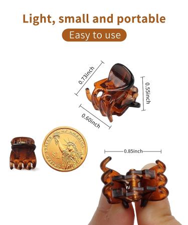 Mini Hair Clips - 72 Pcs for Women and Girls | Plastic Small Claw Clips in 3 Colors - Buy Online on GoSupps.com