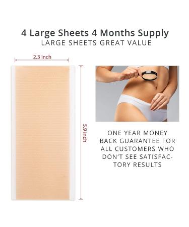 VICVINUEL Silicone Scar Sheets - Reduces New Scars in 1 Month and Old in 3-6 Months - Large Sheets 4 PCS (2.4 x 6 each) - Buy Online on GoSupps.com
