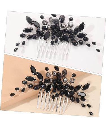 DOITOOL Rhinestone Flower Headpiece Decorative Hair Comb Bridal Hairpiece Wedding Bridal Hair Comb French Hair Side Combs Christmas Hair Comb The Flowers Miss Accessories Crystal - Buy Online on GoSupps.com