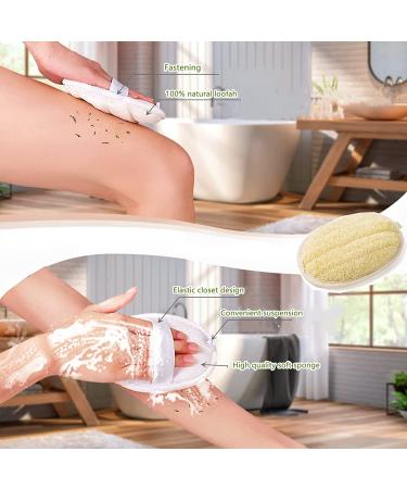 ATTEASAY Exfoliating Loofah Back Scrubber - 5 Pack | Eco-Friendly Biodegradable Body Scrubber Set for Women and Men - Buy Online on GoSupps.com