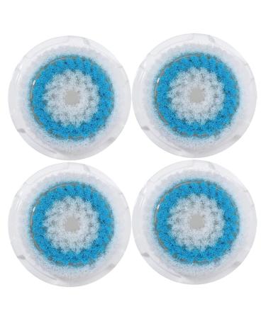 TOPyoth Replacements Facial Cleansing Brush Heads,Facial Brush Head Replacements with Sensitive, Exfoliating Brush Head (Blue 4)