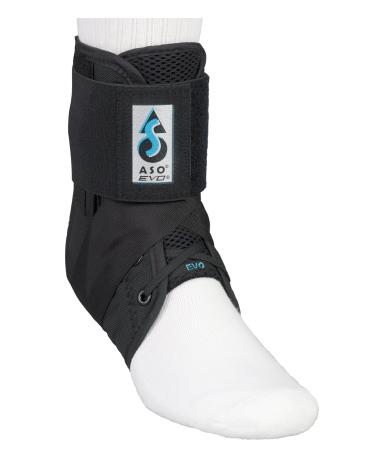 ASO EVO Ankle Stabilizer Brace (Small - Black) by Medspec/ASO Braces Black Small (Pack of 1)