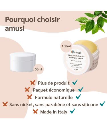 amusi Dog Pad Balm 100 ML - Dog Pad Protection with Calendula and Beeswax Healing and Repairing Function - Dog Pad Cream - Dog Truffle Balm - Buy Online on GoSupps.com