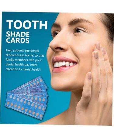 HomsfoU 90 Pcs Tooth Color Guide - Teeth Whitening Shade Chart for Oral Care & Dental Use - Buy Online on GoSupps.com