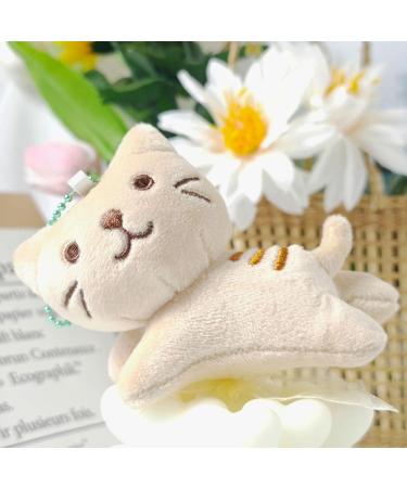 Buy Kawaii Cat Plush Key Pendant | Cute Cartoon Keychain - Soft Plush Figure Toy - Buy Online on GoSupps.com