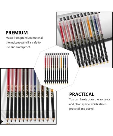 TOVINANNA 24 Pcs Lip Liner Eyeliner Delineador De Duracion Eyebrow Liner Brow Pencil Supplies Make up Powder 1 count (Pack of 1) Assorted Colorx2pcs - Buy Online on GoSupps.com