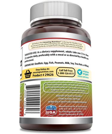 Amazing Formulas Apple Cider Vinegar 1500 mg Supplement - Non-GMO Gluten Free 360 Capsules | Made in USA | Best Weight Loss & Detox Support - Buy Online on GoSupps.com