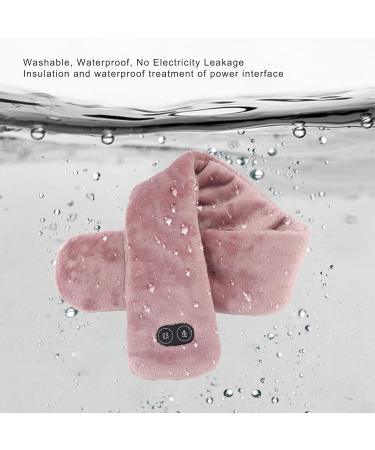 Heating Pillows for Neck Pain Relief | USB Heated & Vibrating Thermal Scarf - Brown - Buy Online on GoSupps.com