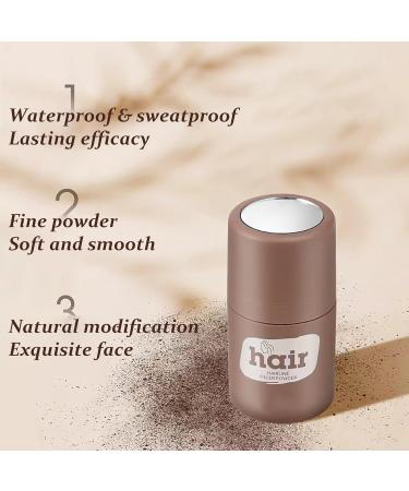 Hairline Powder - Root Touch Up Hair Powder - Gray Hair Coverage Hair - Waterproof Longlasting Thicken Fill Hair Volume - Sweatproof Natural Colour Looking Modification - Quick Cover Up (DARK BROWN) - Buy Online on GoSupps.com