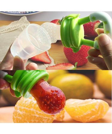 Baby Fruit Sucker Pacifier - 3 Pack | Fresh Fruit Teething Ring & Nibbler for Babies | Ideal for Porridge & Vegetables - Buy Online on GoSupps.com