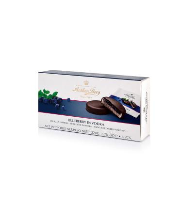 Anthon Berg Fruit in Marzipan Blueberry in Vodka - 220g Gourmet Marzipan Treats | International Shipping Available - Buy Online on GoSupps.com