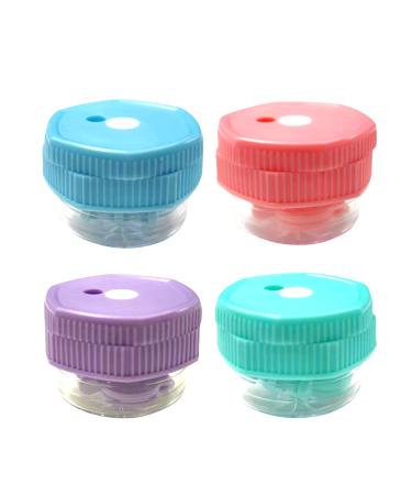4 Packs Manually Contact Lens Washer Cleaner Plastic Glasses Lenses Clean Case 0941