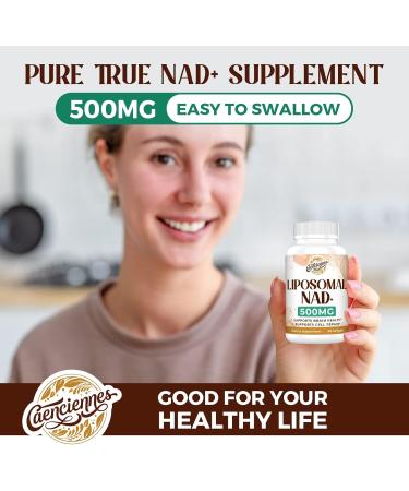 Liposomal NAD+ 500 MG Supplement True NAD Plus Supplement Superior Absorption Boost NAD+ More Efficient Than Nicotinamide Riboside for Cellular Energy Healthy Aging 120 Serving 60 Count (Pack of 2) - Buy Online on GoSupps.com