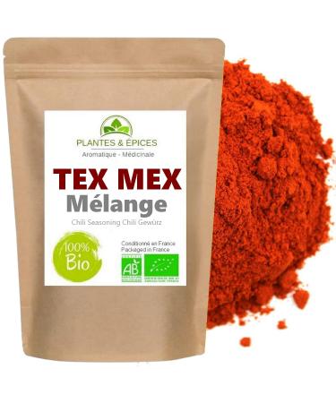 Organic Tex Mex Spice Mix 100g Mexican Cuisine Chili (Tacos, Fajitas, Burger) - Resealable Biodegradable Freshness Bag
