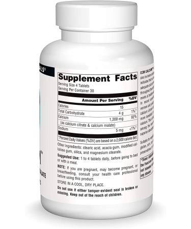 Source Naturals CCM Calcium 300mg - 120 Tablets for Strong Bones & Health - Buy Online on GoSupps.com
