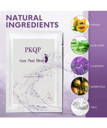 3 Pack Lavender Foot Peel Masks for Smooth, Soft Feet - Natural Exfoliation for Dry, Dead Skin and Callus Repair - Buy Online on GoSupps.com