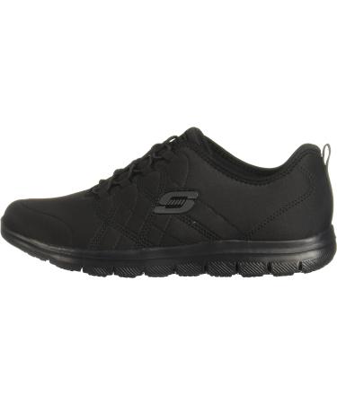 Skechers Women's Ghenter Srelt Work Shoe 8 Black - Comfortable & Slip-Resistant - Buy Online on GoSupps.com